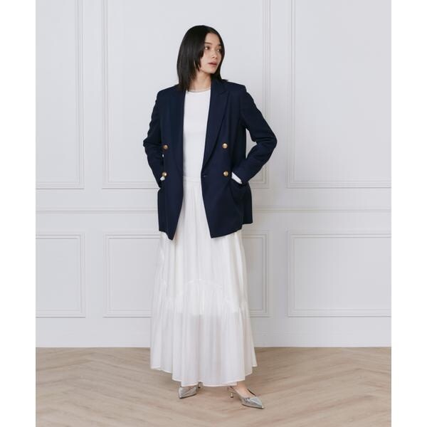 イネド（INED）/《大きいサイズ》ダブルブレストジャケット