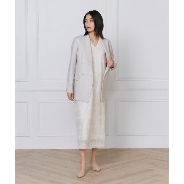 イネド（INED）/《大きいサイズ》ダブルブレストジャケット