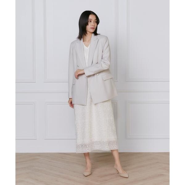 イネド（INED）/《大きいサイズ》ダブルブレストジャケット