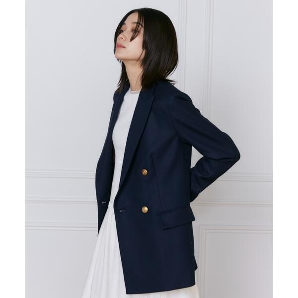 イネド（INED）/《大きいサイズ》ダブルブレストジャケット