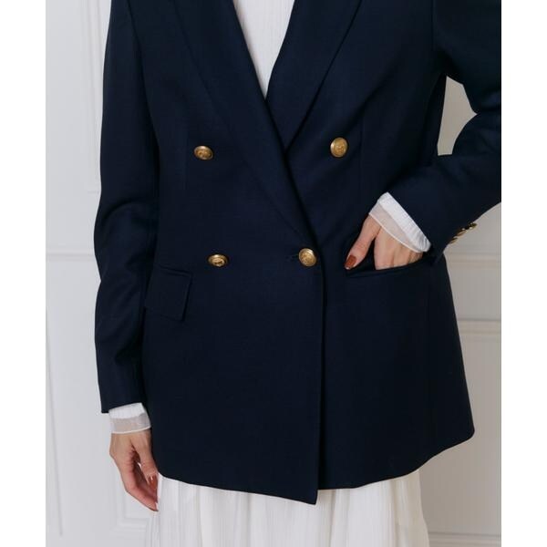 イネド（INED）/《大きいサイズ》ダブルブレストジャケット