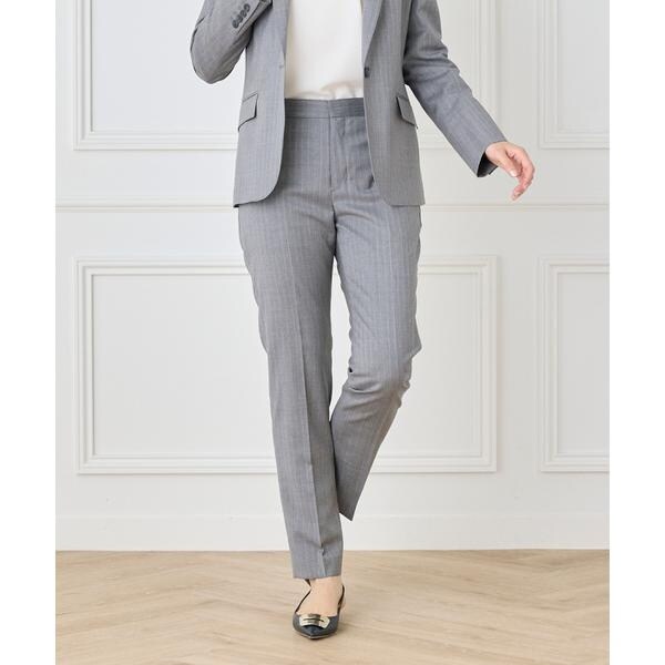 イネド（INED）/《大きいサイズ》【セットアップ対応】テーパードパンツ《CERRUTI》