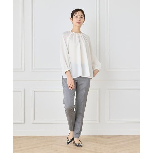 イネド（INED）/《大きいサイズ》【セットアップ対応】テーパードパンツ《CERRUTI》