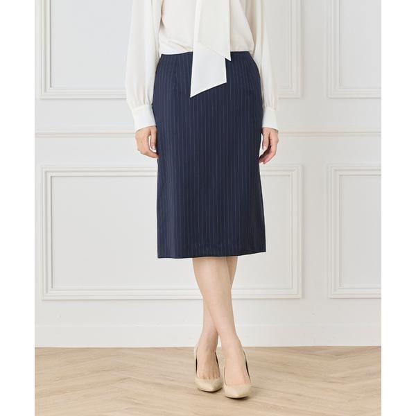イネド（INED）/《大きいサイズ》【セットアップ対応】ペンシルスカート《CERRUTI》