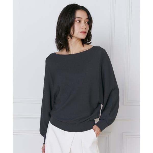 イネド（INED）/《大きいサイズ》ドルマンスリーブニット《Cuoo》