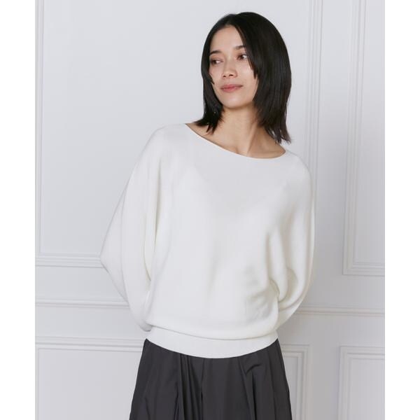 イネド（INED）/《大きいサイズ》ドルマンスリーブニット《Cuoo》