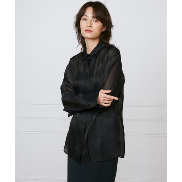 イネド（INED）/オーガンジーシャツ《la veille by SUPERIOR CLOSET》