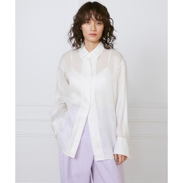 イネド（INED）/オーガンジーシャツ《la veille by SUPERIOR CLOSET》