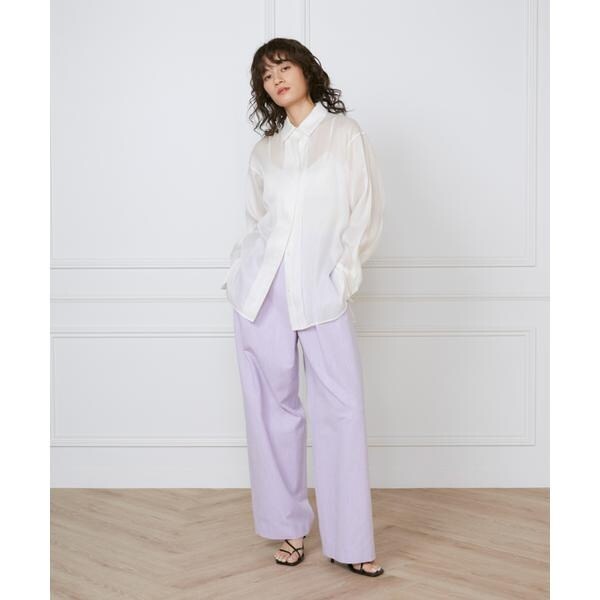 イネド（INED）/オーガンジーシャツ《la veille by SUPERIOR CLOSET》