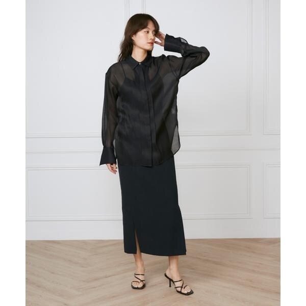 イネド（INED）/オーガンジーシャツ《la veille by SUPERIOR CLOSET》