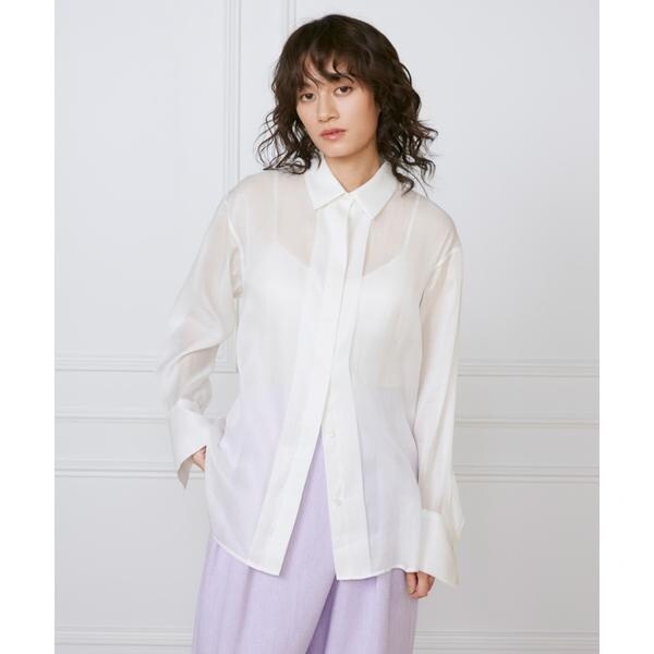 イネド（INED）/オーガンジーシャツ《la veille by SUPERIOR CLOSET》