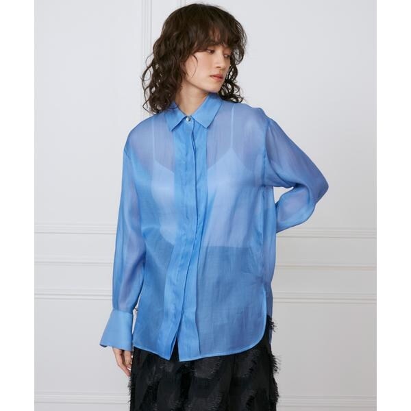 イネド（INED）/オーガンジーシャツ《la veille by SUPERIOR CLOSET》