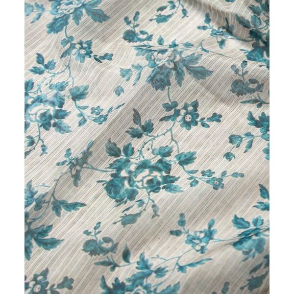 イネド（INED）/《FAVORITE》Large Light Blue Stripe スカーフ《Tapis Noir》