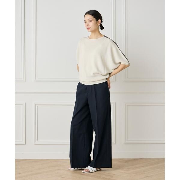 イネド（INED）/5分袖ドルマンスリーブニット《Cuoo》