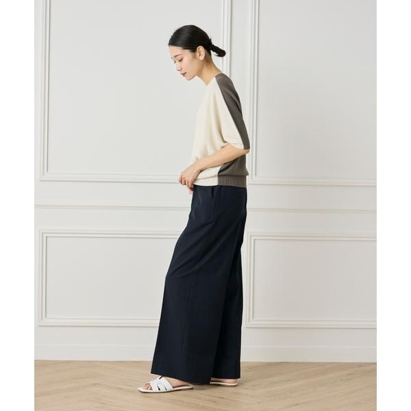 イネド（INED）/5分袖ドルマンスリーブニット《Cuoo》