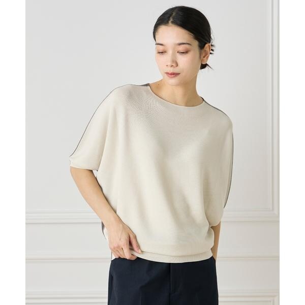 イネド（INED）/5分袖ドルマンスリーブニット《Cuoo》