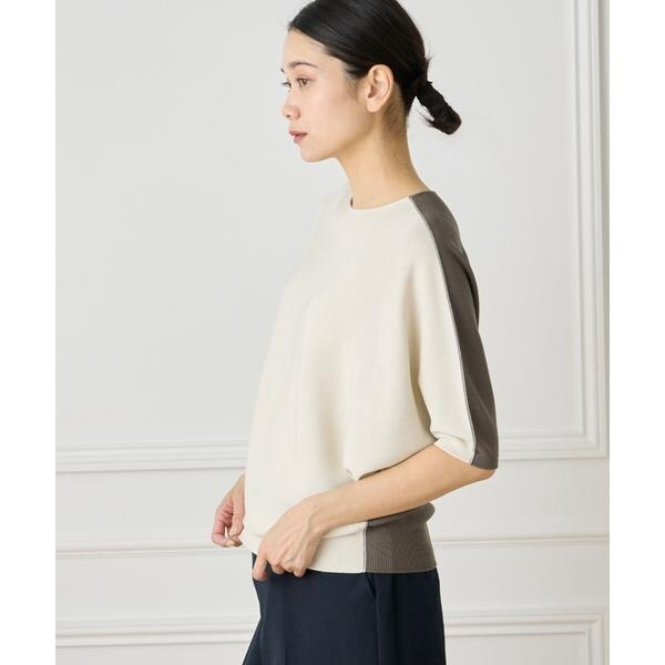 イネド（INED）/5分袖ドルマンスリーブニット《Cuoo》