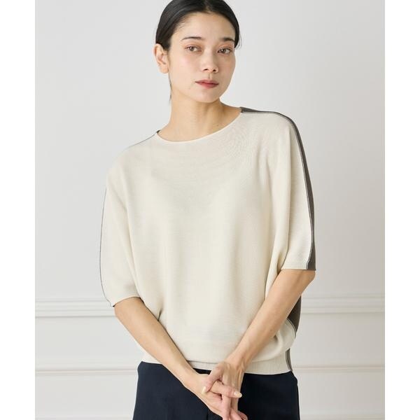 イネド（INED）/5分袖ドルマンスリーブニット《Cuoo》