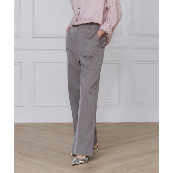 イネド（INED）/《大きいサイズ》サテンベイカーパンツ