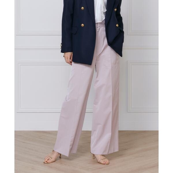 イネド（INED）/《大きいサイズ》サテンベイカーパンツ