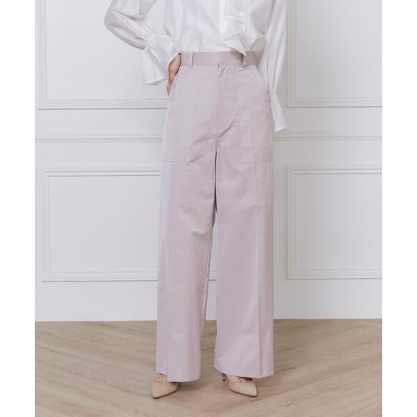 イネド（INED）/《大きいサイズ》サテンベイカーパンツ