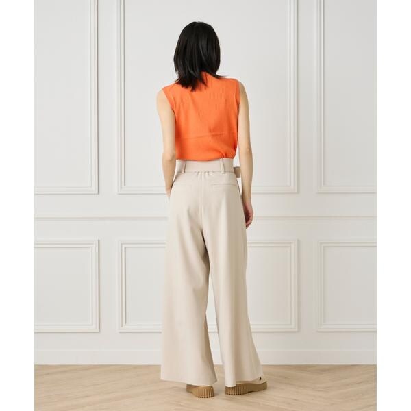 イネド（INED）/《大きいサイズ》ベルテッドパンツ