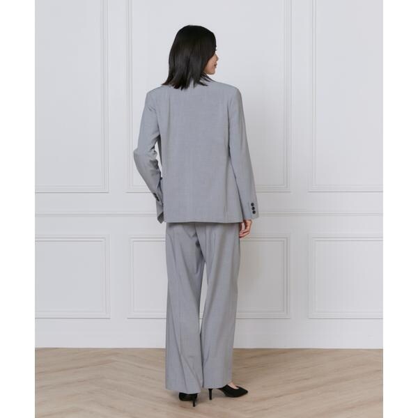 イネド（INED）/《大きいサイズ》TRストレッチツータックワイドパンツ