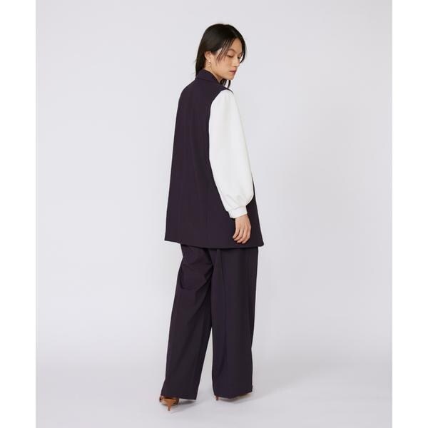 イネド（INED）/《大きいサイズ》TRストレッチツータックワイドパンツ