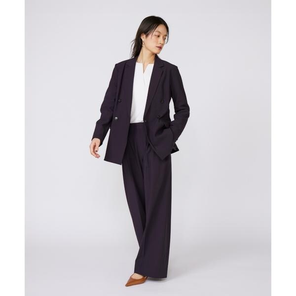 イネド（INED）/《大きいサイズ》TRストレッチツータックワイドパンツ