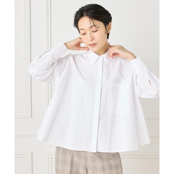 イネド（INED）/《大きいサイズ》バックフレアシャツ