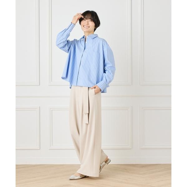 イネド（INED）/《大きいサイズ》バックフレアシャツ