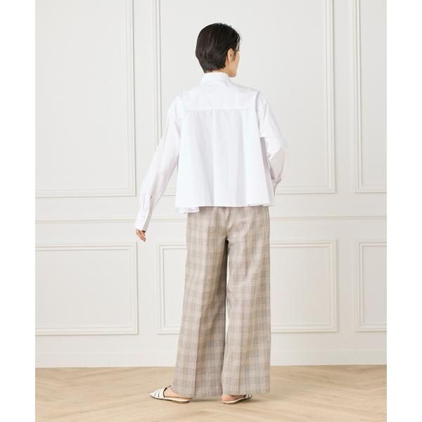 イネド（INED）/《大きいサイズ》バックフレアシャツ