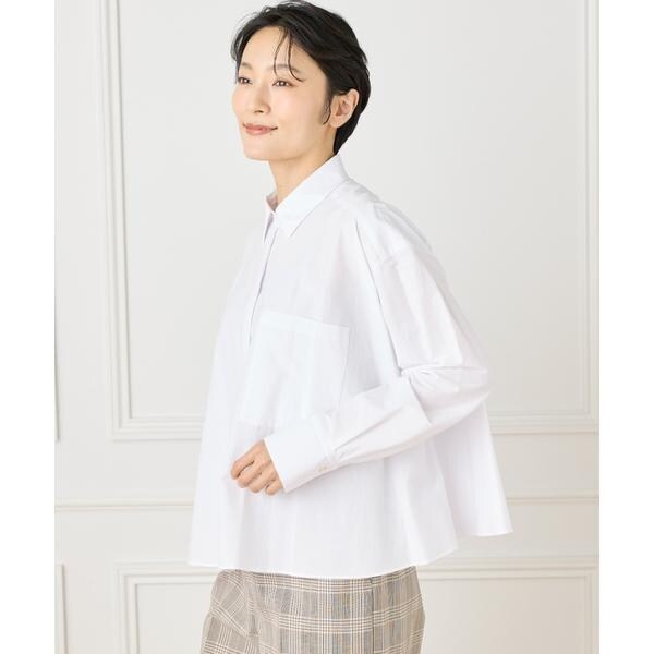 イネド（INED）/《大きいサイズ》バックフレアシャツ