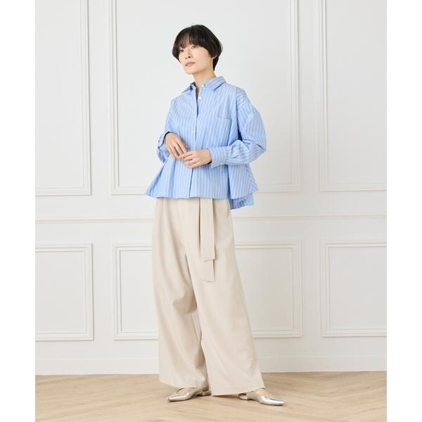 イネド（INED）/《大きいサイズ》バックフレアシャツ