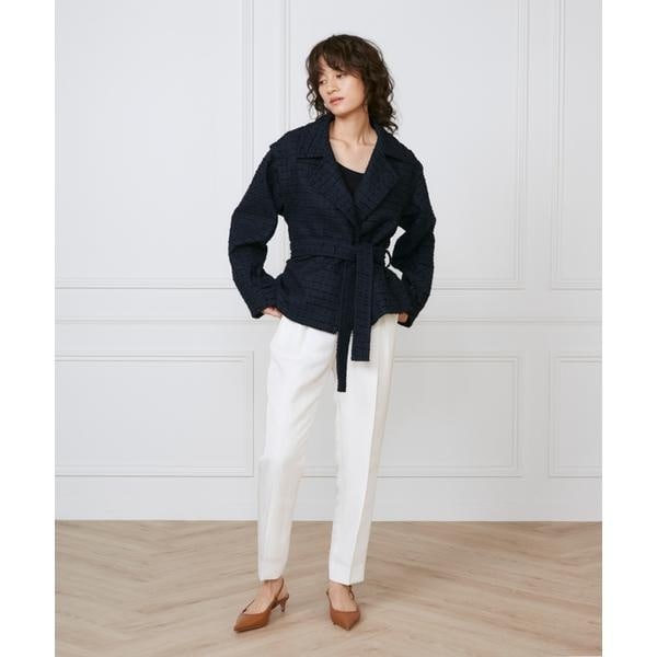 イネド（INED）/《大きいサイズ》ショートコート《la veille by SUPERIOR CLOSET》