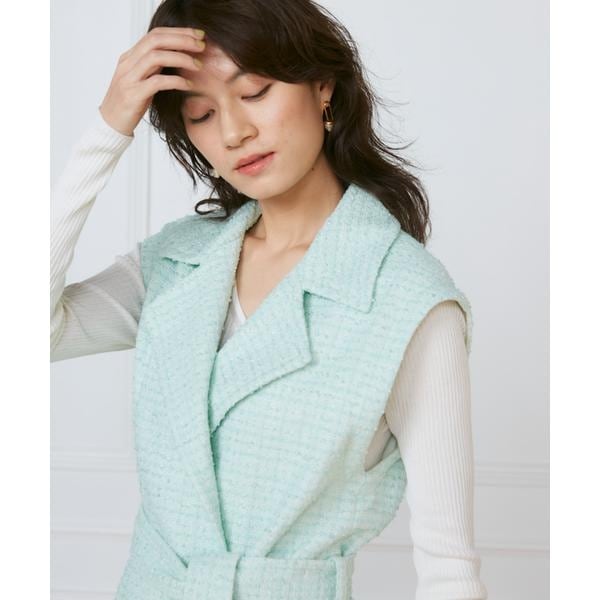 イネド（INED）/《大きいサイズ》ショートコート《la veille by SUPERIOR CLOSET》