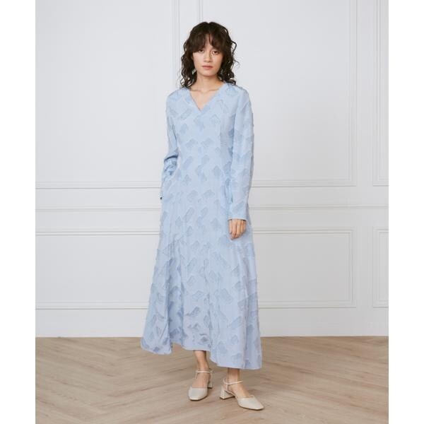 イネド（INED）/《大きいサイズ》ミディ丈ワンピース　《la veille by SUPERIOR CLOSET》