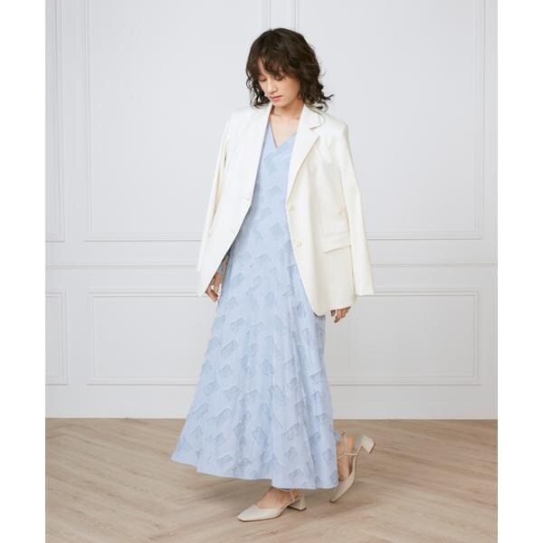 イネド（INED）/《大きいサイズ》ミディ丈ワンピース　《la veille by SUPERIOR CLOSET》