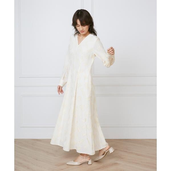 イネド（INED）/《大きいサイズ》ミディ丈ワンピース　《la veille by SUPERIOR CLOSET》