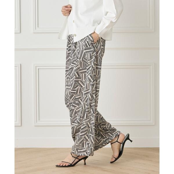 イネド（INED）/プリントイージーパンツ《YVON》