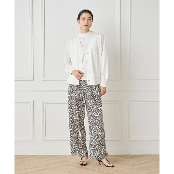 イネド（INED）/プリントイージーパンツ《YVON》