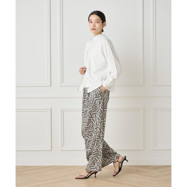 イネド（INED）/プリントイージーパンツ《YVON》