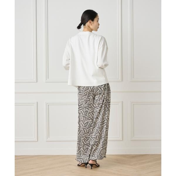 イネド（INED）/プリントイージーパンツ《YVON》