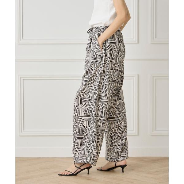 イネド（INED）/プリントイージーパンツ《YVON》