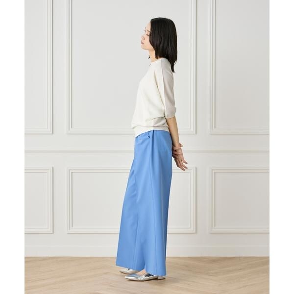 イネド（INED）/《大きいサイズ》5分袖ドルマンスリーブニット《Cuoo》