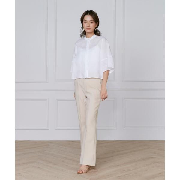 イネド（INED）/《大きいサイズ》リネンコクーンスリーブブラウス