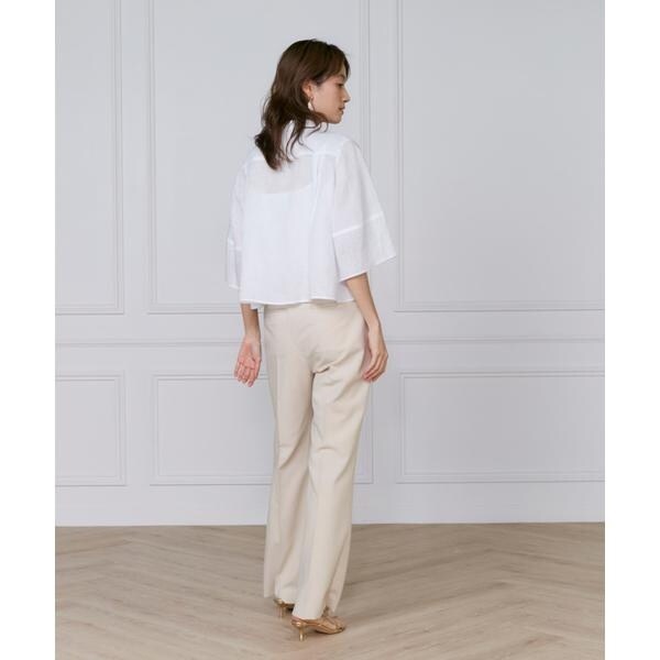 イネド（INED）/《大きいサイズ》リネンコクーンスリーブブラウス