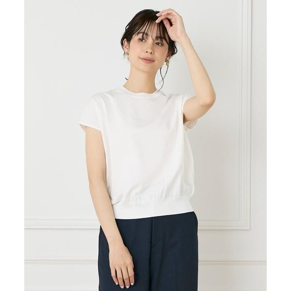 イネド（INED）/《大きいサイズ》フレンチスリーブニットプルオーバー