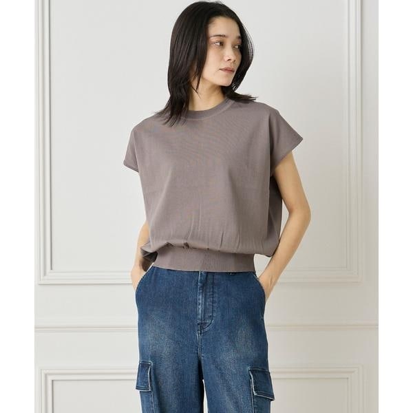 イネド（INED）/《大きいサイズ》フレンチスリーブニットプルオーバー