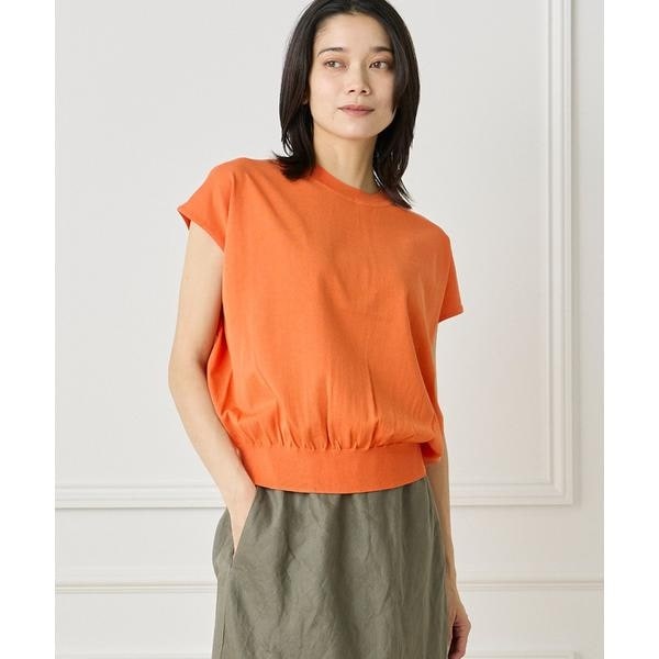 イネド（INED）/《大きいサイズ》フレンチスリーブニットプルオーバー